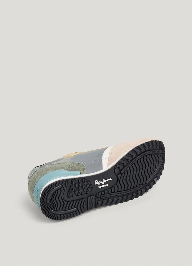 Leder-Sneaker mit Wildlederdetails – London Leder-Sneaker mit Wildlederdetails – London