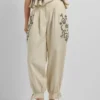 Leinenhose mit weitem Bein Leinenhose mit weitem Bein