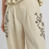 Leinenhose mit weitem Bein Leinenhose mit weitem Bein