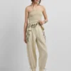 Leinenhose mit weitem Bein Leinenhose mit weitem Bein