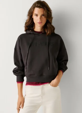 Logo-Hoodie mit Strass