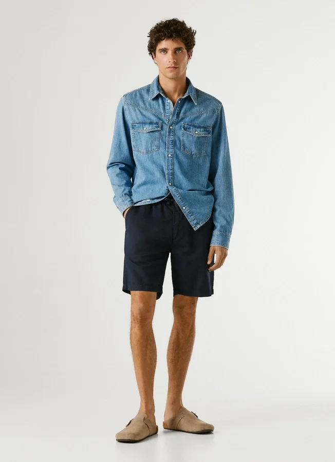 Lässige Leinen-Shorts Lässige Leinen-Shorts