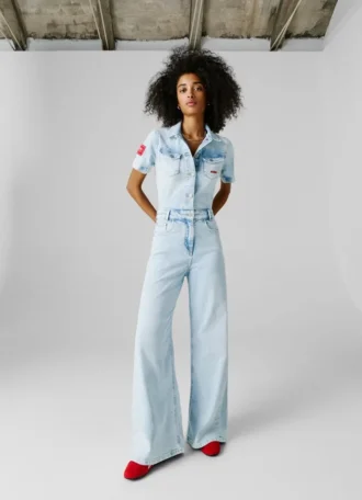 Maxi-Jumpsuit aus Denim in Regular-Fit