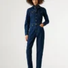 Maxi-Jumpsuit aus Denim in Regular-Fit Maxi-Jumpsuit aus Denim in Regular-Fit