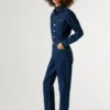 Maxi-Jumpsuit aus Denim in Regular-Fit Maxi-Jumpsuit aus Denim in Regular-Fit