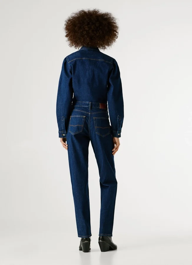 Maxi-Jumpsuit aus Denim in Regular-Fit Maxi-Jumpsuit aus Denim in Regular-Fit