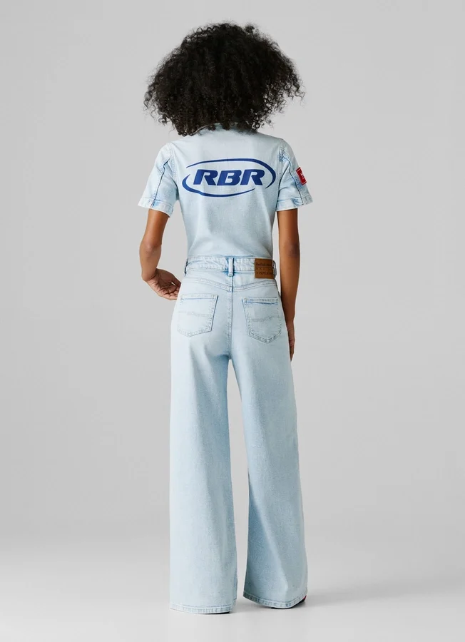 Maxi-Jumpsuit aus Denim in Regular-Fit Maxi-Jumpsuit aus Denim in Regular-Fit