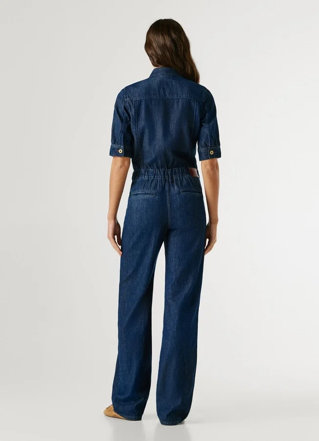 Maxi-Jumpsuit aus Denim in Regular-Fit Maxi-Jumpsuit aus Denim in Regular-Fit