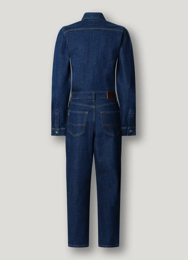 Maxi-Jumpsuit aus Denim in Regular-Fit Maxi-Jumpsuit aus Denim in Regular-Fit