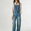 Maxi-Latzhose aus Denim in Regular-Fit Maxi-Latzhose aus Denim in Regular-Fit