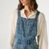 Maxi-Latzhose aus Denim in Regular-Fit Maxi-Latzhose aus Denim in Regular-Fit