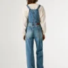 Maxi-Latzhose aus Denim in Regular-Fit Maxi-Latzhose aus Denim in Regular-Fit