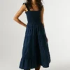 Maxikleid aus Popeline