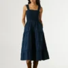 Maxikleid aus Popeline