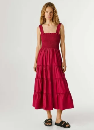 Maxikleid aus Popeline