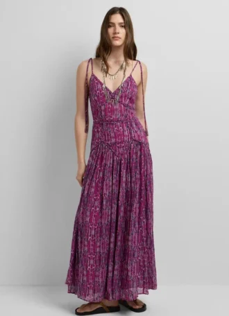 Maxikleid mit abstraktem Print