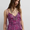 Maxikleid mit abstraktem Print