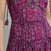Maxikleid mit abstraktem Print