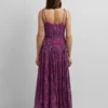 Maxikleid mit abstraktem Print