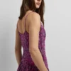 Maxikleid mit abstraktem Print