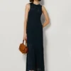 Maxikleid mit Ajour-Details Maxikleid mit Ajour-Details