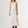 Maxikleid mit Ajour-Details Maxikleid mit Ajour-Details