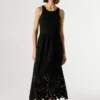 Maxikleid mit Ajour-Details Maxikleid mit Ajour-Details