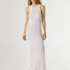 Maxikleid mit Ajour-Details Maxikleid mit Ajour-Details