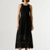 Maxikleid mit Ajour-Details Maxikleid mit Ajour-Details