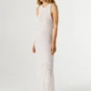 Maxikleid mit Ajour-Details Maxikleid mit Ajour-Details
