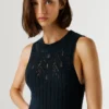 Maxikleid mit Ajour-Details Maxikleid mit Ajour-Details