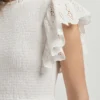 Maxikleid mit Ajour-Details