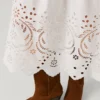 Maxikleid mit Ajour-Details Maxikleid mit Ajour-Details