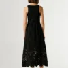Maxikleid mit Ajour-Details Maxikleid mit Ajour-Details