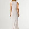 Maxikleid mit Ajour-Details Maxikleid mit Ajour-Details