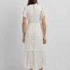 Maxikleid mit Ajour-Details
