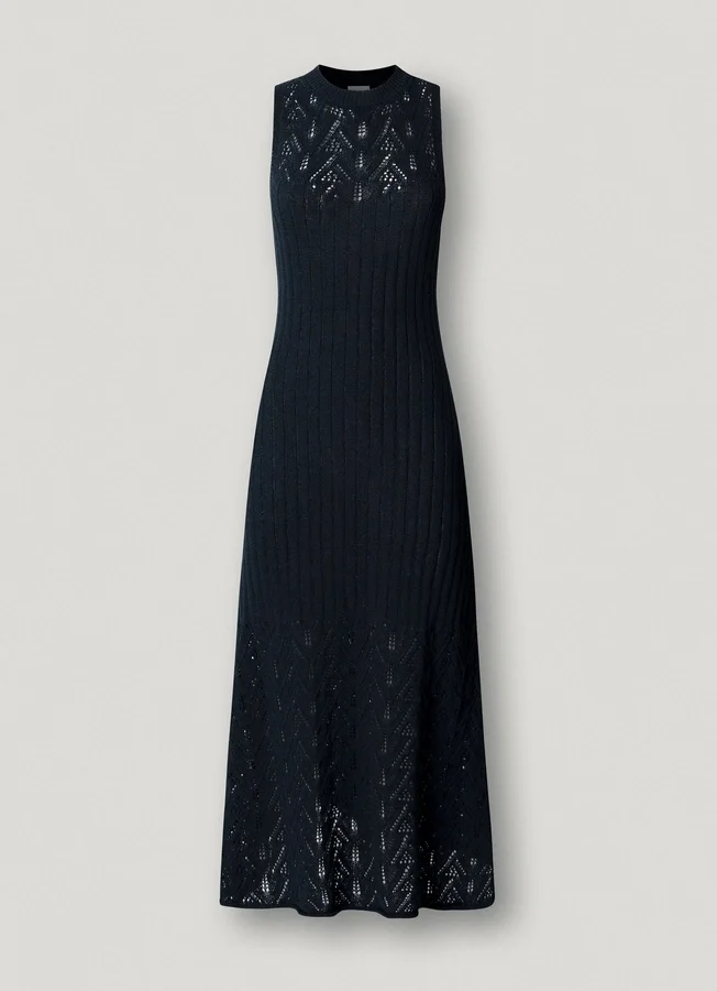 Maxikleid mit Ajour-Details Maxikleid mit Ajour-Details