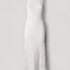 Maxikleid mit Ajour-Details Maxikleid mit Ajour-Details