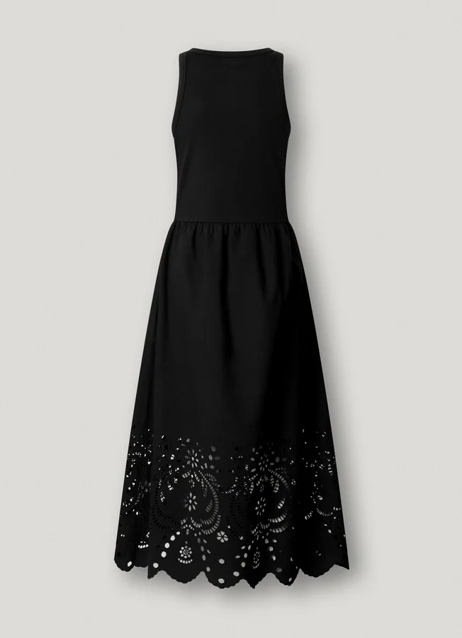 Maxikleid mit Ajour-Details Maxikleid mit Ajour-Details