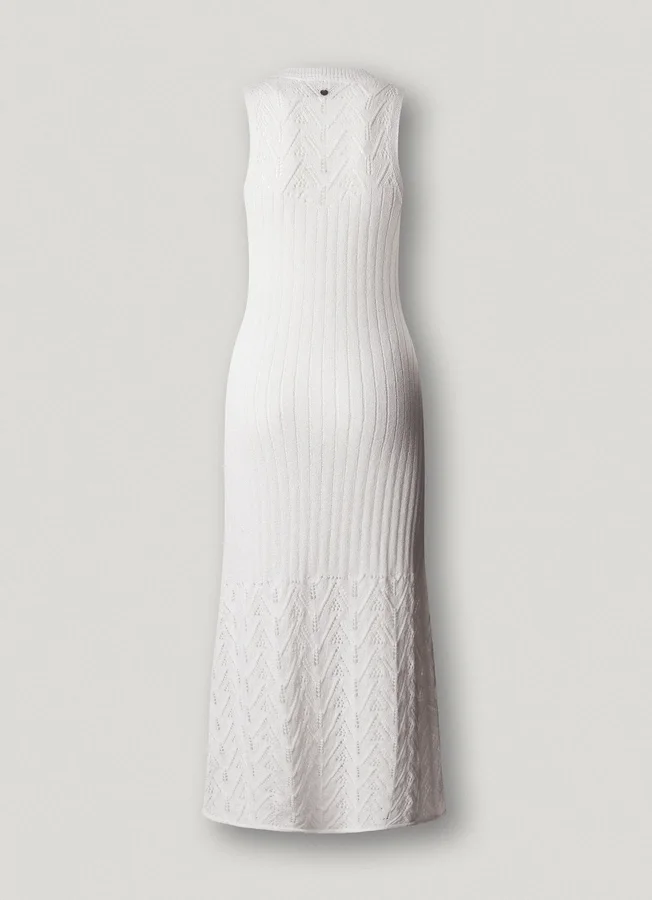 Maxikleid mit Ajour-Details Maxikleid mit Ajour-Details
