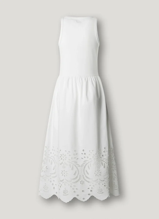 Maxikleid mit Ajour-Details Maxikleid mit Ajour-Details