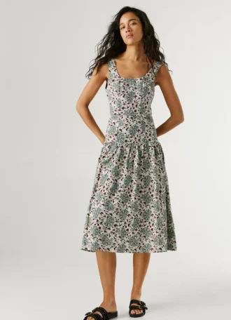 Maxikleid mit Blumenprint