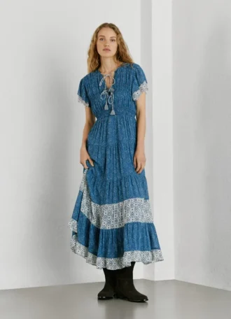 Maxikleid mit Blumenprint