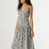 Maxikleid mit Blumenprint
