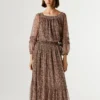 Maxikleid mit Fantasieprint