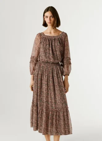 Maxikleid mit Fantasieprint