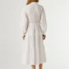 Maxikleid mit langem Hemdkragen Maxikleid mit langem Hemdkragen