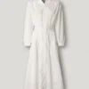 Maxikleid mit langem Hemdkragen Maxikleid mit langem Hemdkragen