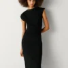 Maxikleid mit Rippstruktur