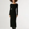 Maxikleid mit Rippstruktur Maxikleid mit Rippstruktur